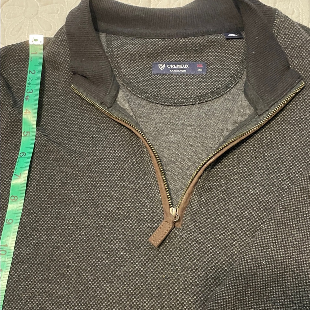 Daniel Cremieux Gray Zip-Up Sweater